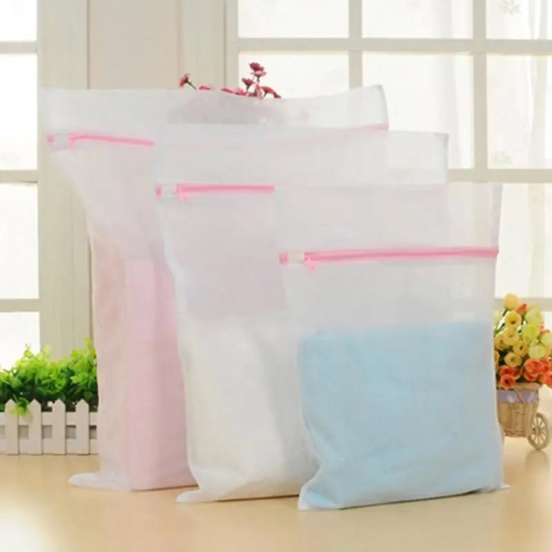 Laundry Wash Mesh Bag Zipped Clothing Care Washing Machine Washing Net Filter Protection Lingerie Underwear Bra Socks Clothes