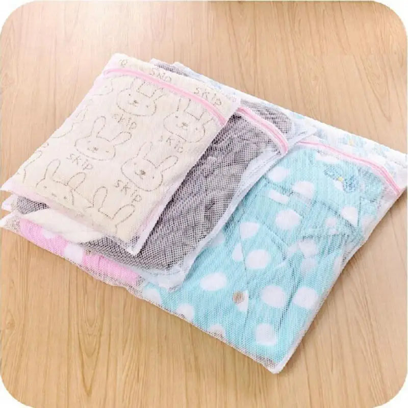 Laundry Wash Mesh Bag Zipped Clothing Care Washing Machine Washing Net Filter Protection Lingerie Underwear Bra Socks Clothes