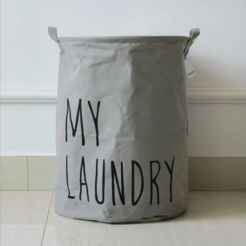 "Large Waterproof Laundry Hamper for Clothes and Toy Storage"