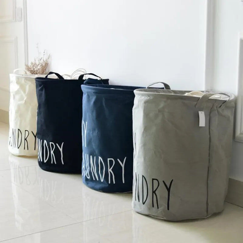 "Large Waterproof Laundry Hamper for Clothes and Toy Storage"