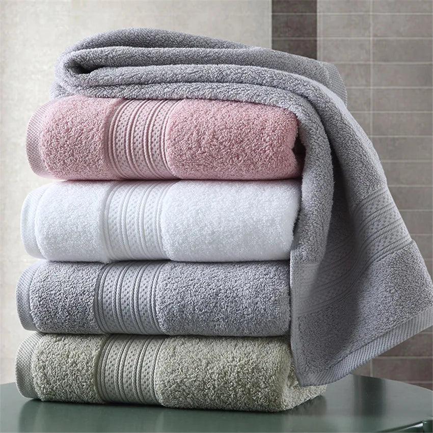 "ZHUO MO-Pakistan Cotton Bath Towel - Super Absorbent, Large & Thick"