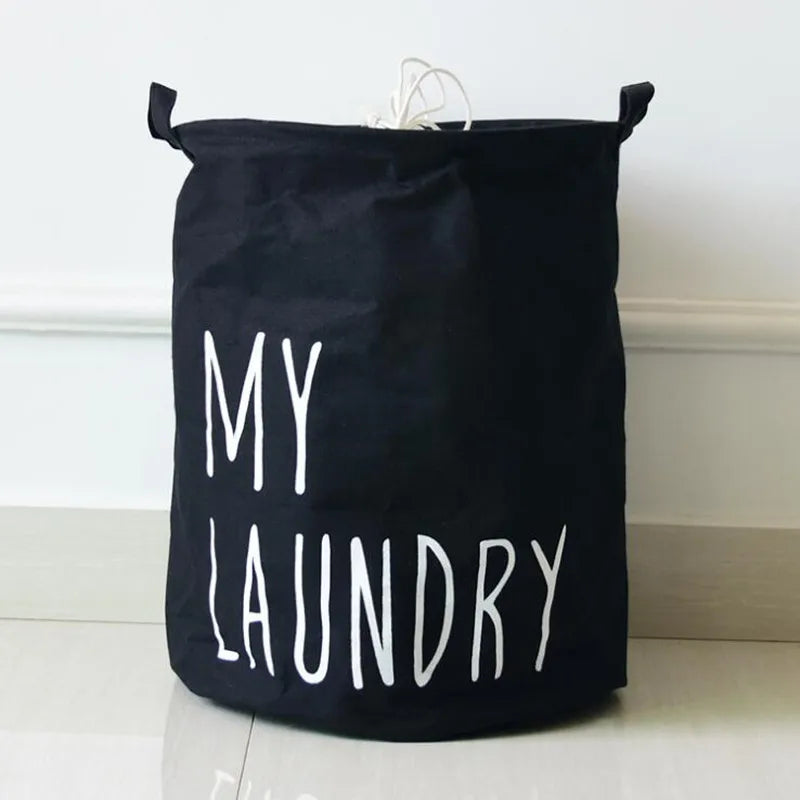"Large Waterproof Laundry Hamper for Clothes and Toy Storage"