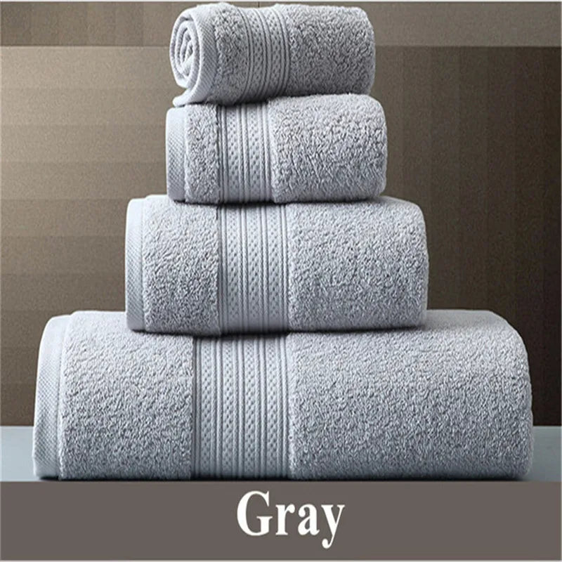 "ZHUO MO-Pakistan Cotton Bath Towel - Super Absorbent, Large & Thick"