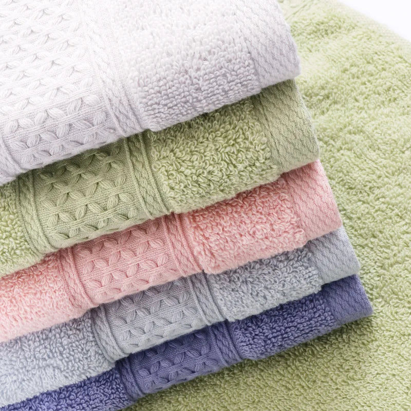 Towel Set Cotton Absorbent Bathroom Soft Kids Wash Cloths Pink Adult Hand Towel Large Bath Towel Brown Set 34X34 34X74 70X140