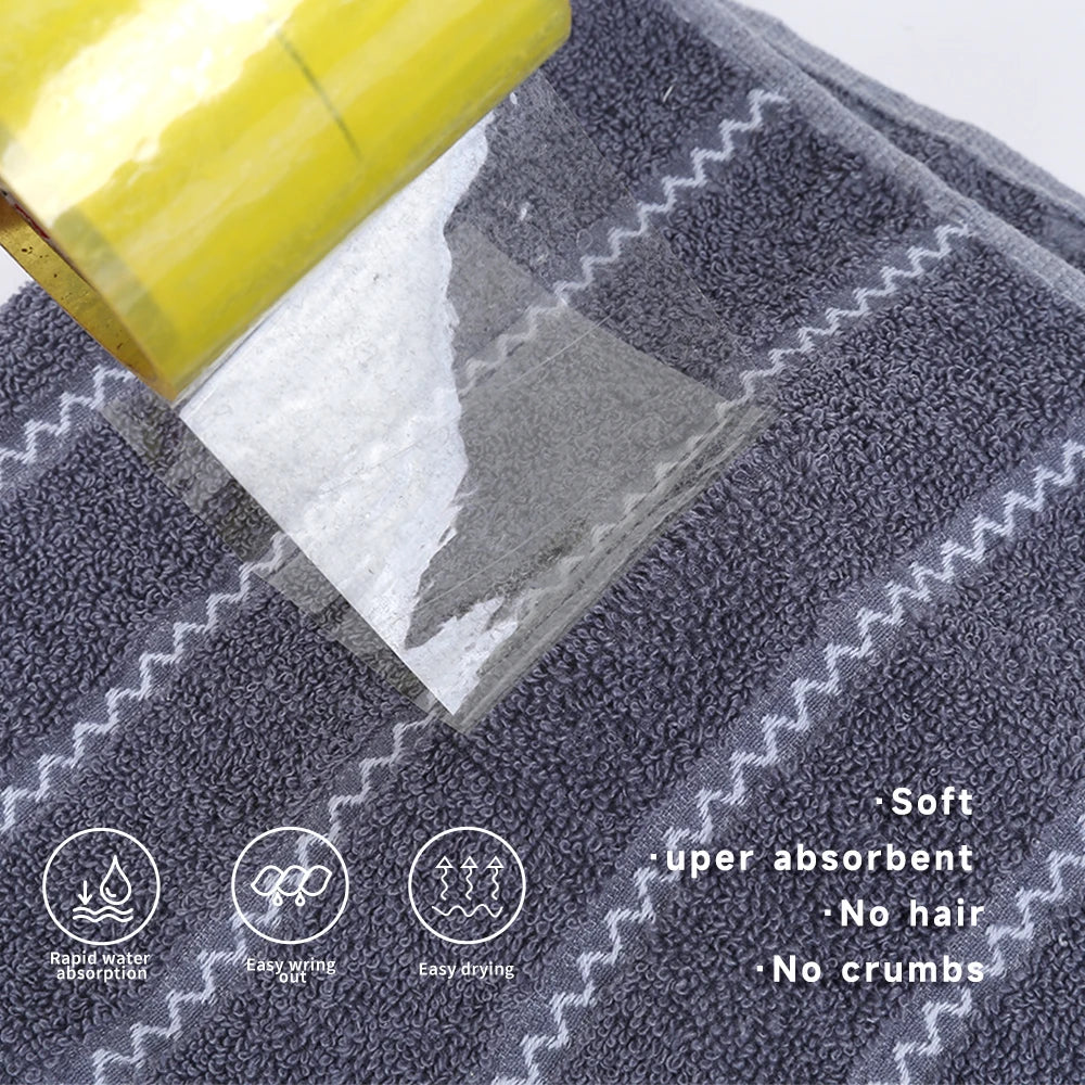 Bath Towels 100% Soft Cotton Thick Absorbent Quick Dry Hotel Bathroom Towel