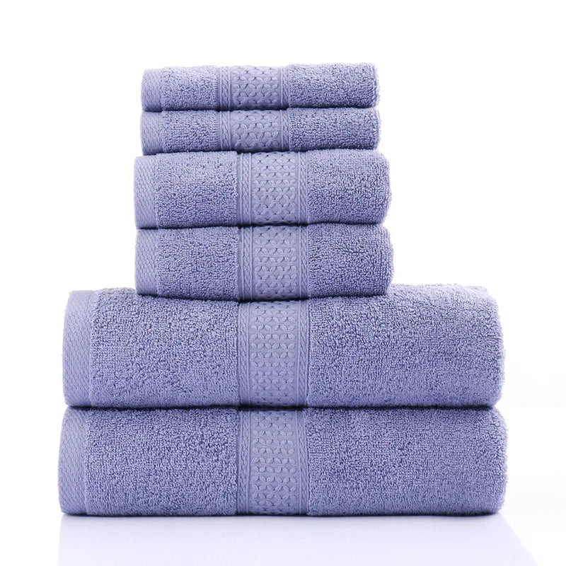 Towel Set Cotton Absorbent Bathroom Soft Kids Wash Cloths Pink Adult Hand Towel Large Bath Towel Brown Set 34X34 34X74 70X140