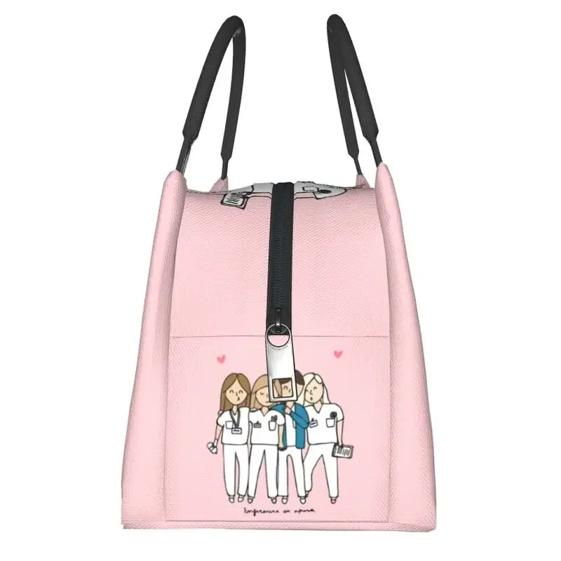 "Enfermera En Apuros Insulated Lunch Bag - Leakproof Cooler for School & Office"