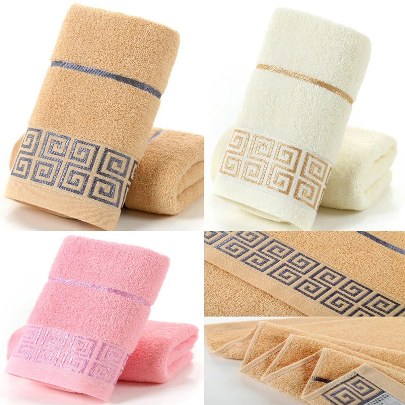 "Thickened Cotton Bath Towels - Soft, Fast-Drying for Home, Gym, & Travel"