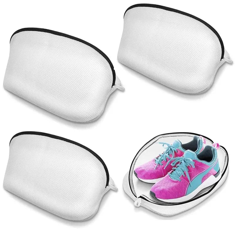 "Mesh Laundry Bag for Washing Machine - Zipped Shoe Storage & Organizer Bags"