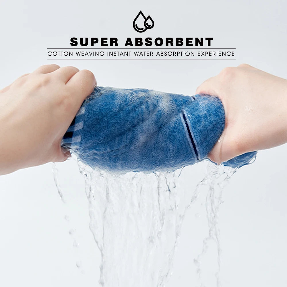 Bath Towels 100% Soft Cotton Thick Absorbent Quick Dry Hotel Bathroom Towel