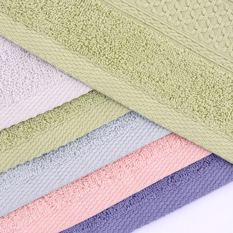 Towel Set Cotton Absorbent Bathroom Soft Kids Wash Cloths Pink Adult Hand Towel Large Bath Towel Brown Set 34X34 34X74 70X140
