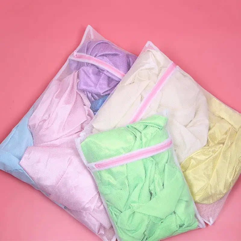 Laundry Wash Mesh Bag Zipped Clothing Care Washing Machine Washing Net Filter Protection Lingerie Underwear Bra Socks Clothes