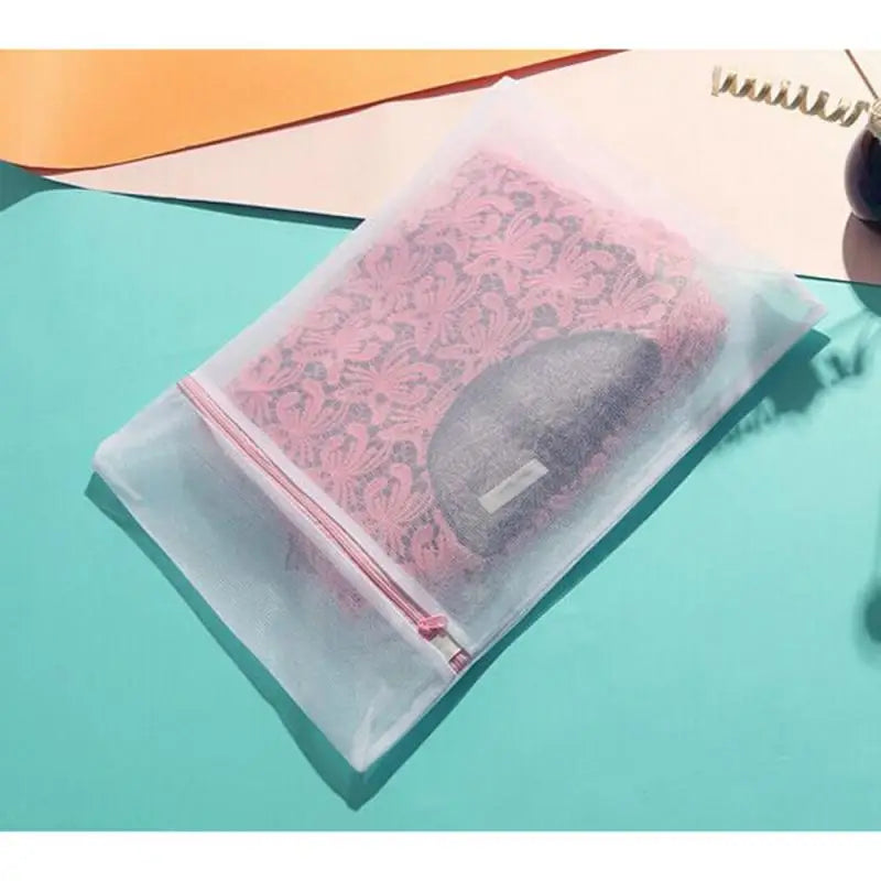 Laundry Wash Mesh Bag Zipped Clothing Care Washing Machine Washing Net Filter Protection Lingerie Underwear Bra Socks Clothes
