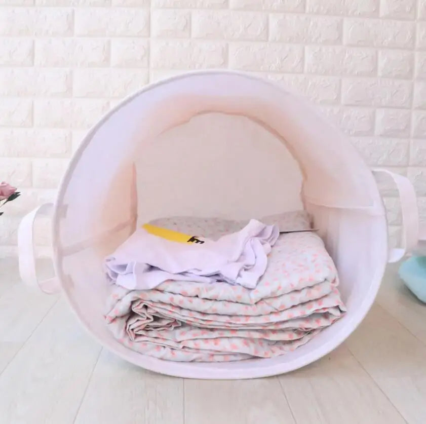 "European Style Waterproof Laundry Hamper - Clothes & Toy Storage Organizer"