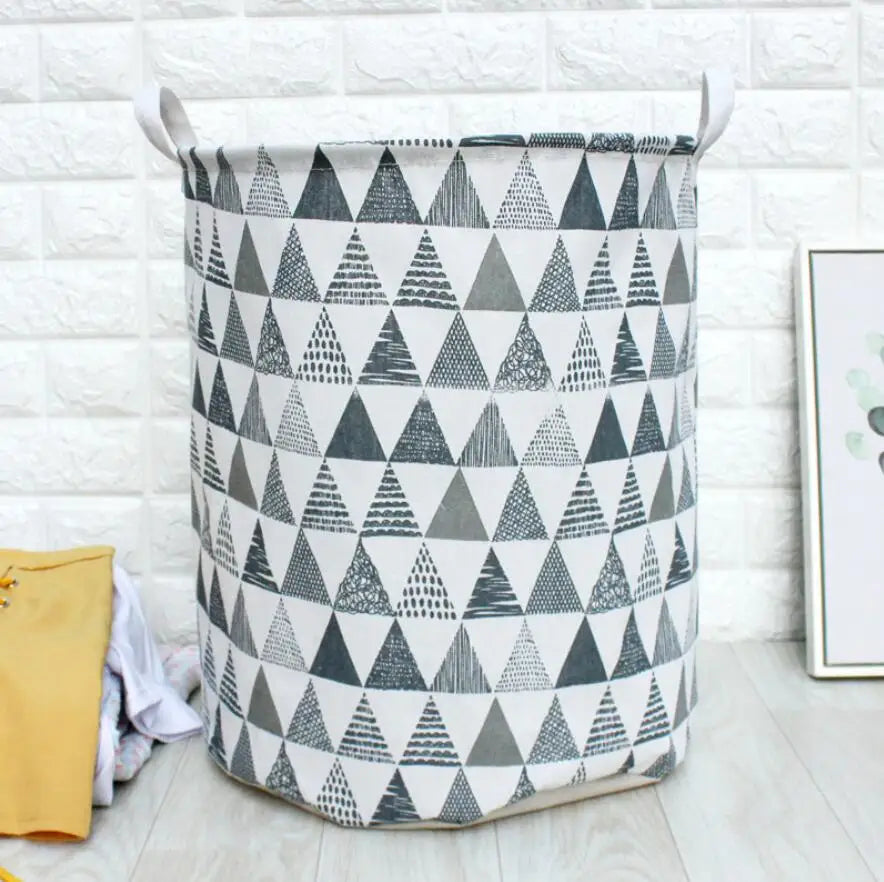 "Foldable Waterproof Laundry Hamper - Clothes Storage & Kids' Toy Organizer Basket"