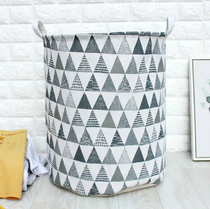 "Foldable Waterproof Laundry Hamper - Clothes Storage & Kids' Toy Organizer Basket"