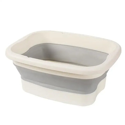 "Foldable Plastic Foot Soaking Bucket - Portable Thickened Health Footbath"