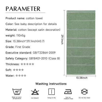 Bath Towels 100% Soft Cotton Thick Absorbent Quick Dry Hotel Bathroom Towel