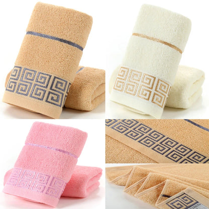 "Thickened Cotton Bath Towels - Soft, Fast-Drying for Home, Gym, & Travel"