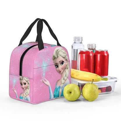 "Custom Frozen Princess Insulated Lunch Bag - Portable Thermal Tote for Kids"