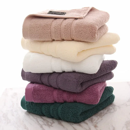 "100% Cotton Towels for Adults - Thick, Absorbent Face & Hand Towels 40x80cm"