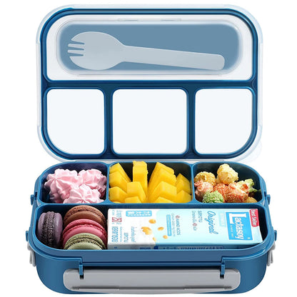 "1300ML Bento Lunch Box - 4-Compartment Container for Kids & Adults"