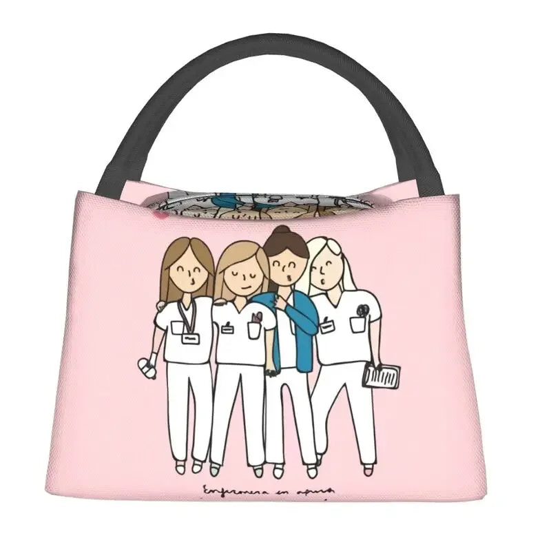 "Enfermera En Apuros Insulated Lunch Bag - Leakproof Cooler for School & Office"