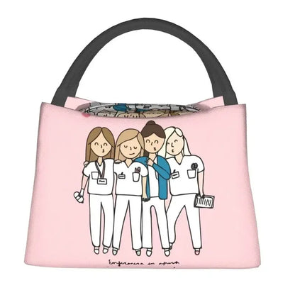 "Enfermera En Apuros Insulated Lunch Bag - Leakproof Cooler for School & Office"