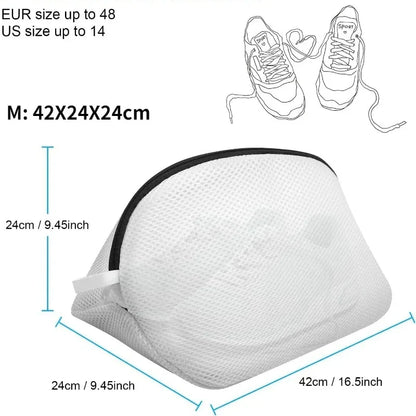 "Mesh Laundry Bag for Washing Machine - Zipped Shoe Storage & Organizer Bags"